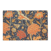 Art Nouveau Walter Crane Swan Bird Love Heart Bullrush Iris design large 28cm or 11.25 round placemat table mat server setting centrepiece